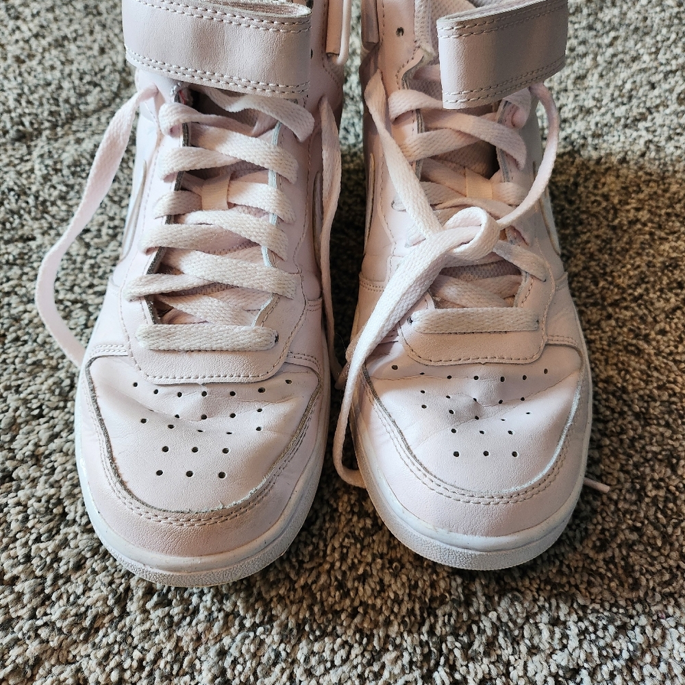 Nike pink mid tops